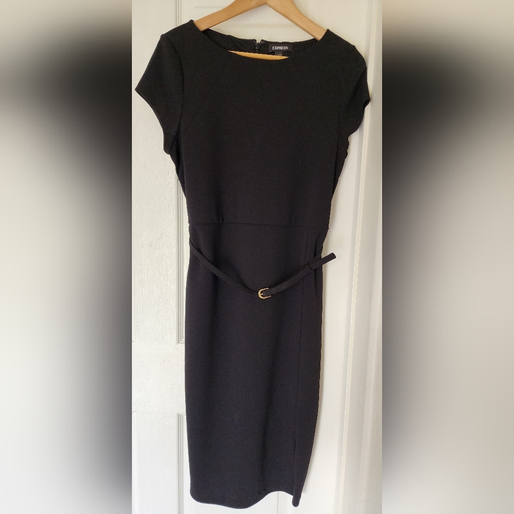 Express Medium Black business casual Pencil dress